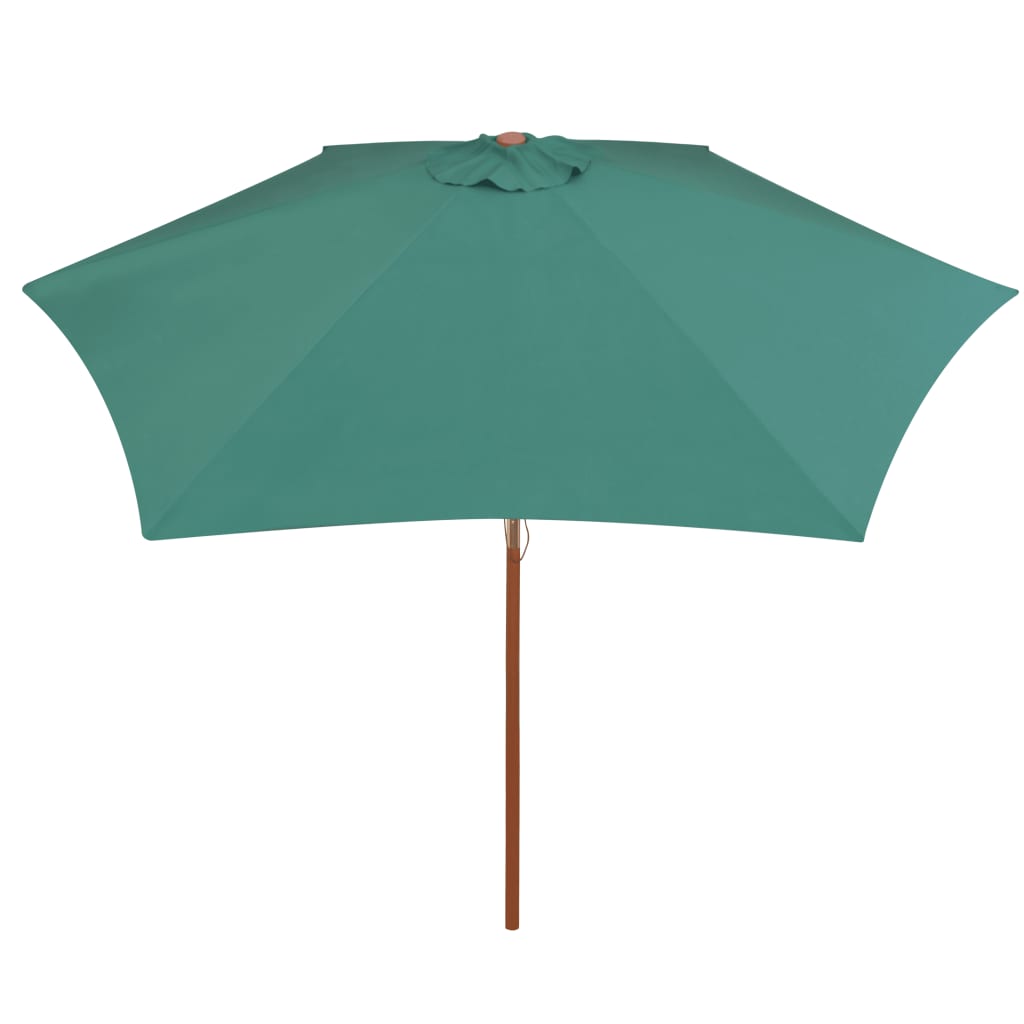 Vidaxl Parasol 270x270 cm Pole de madera verde