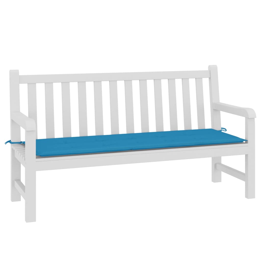 Vidaxl Garden Banch Cushion 150x50x3 cm tessuto blu blu blu