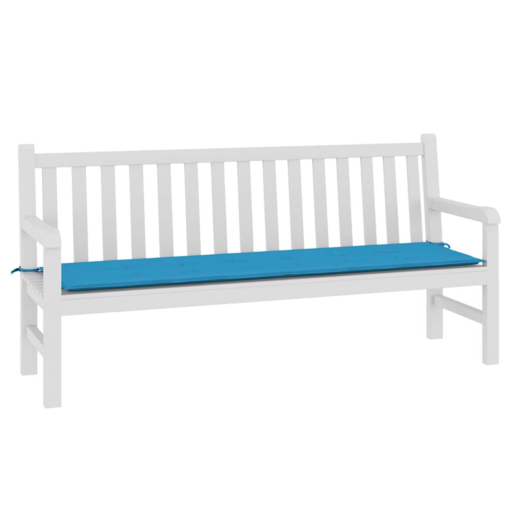 Vidaxl Garden Banch Cushion 180x50x3 cm tessuto blu blu