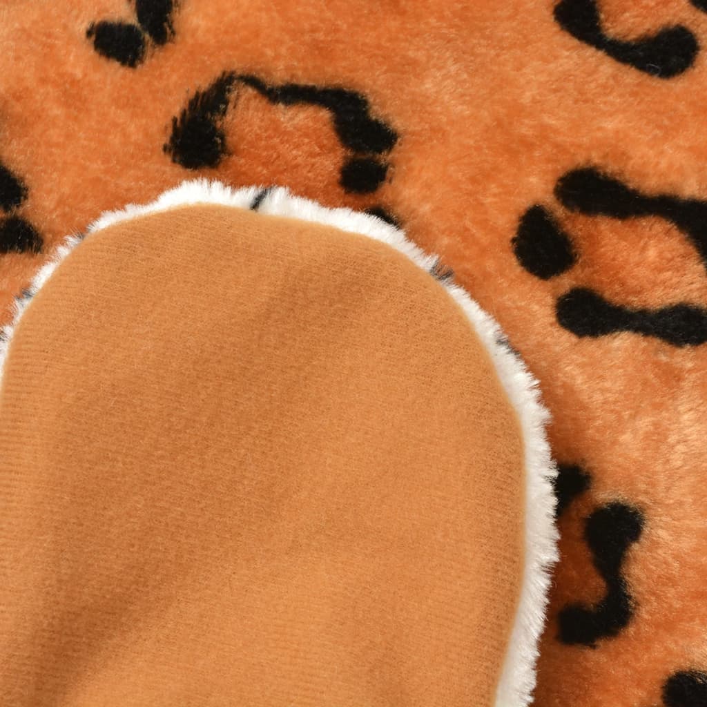 VidaXL tappeto leopardato peluche 139 cm marrone