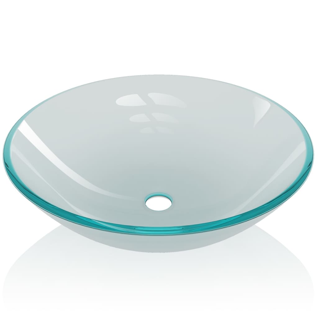 Vidaxl Washbasin Glass indurito da 42 cm vetro Matt