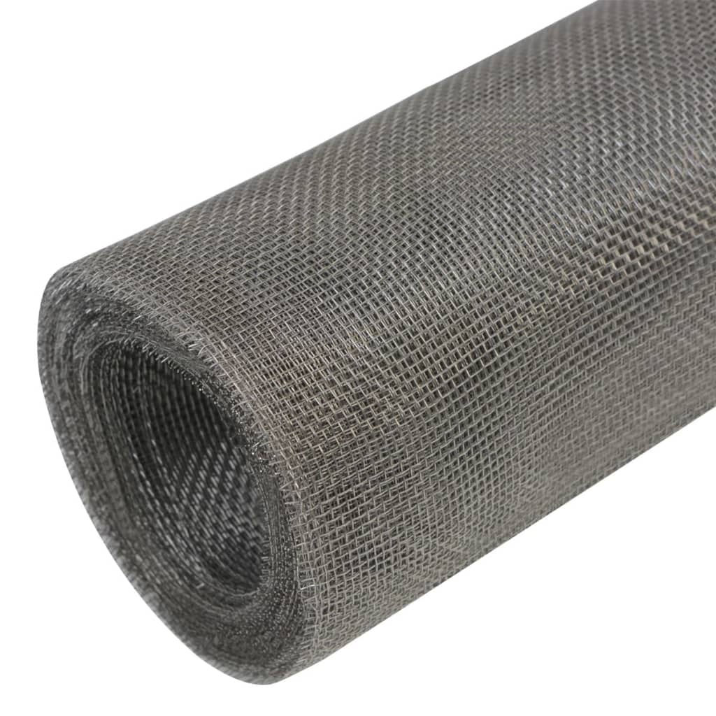 Vidaxl Mesh 100x500 cm de acero inoxidable de color plateado