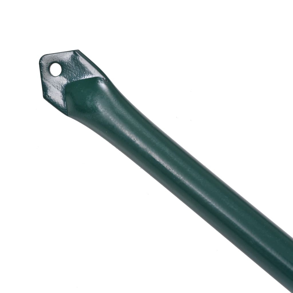 Vidaxl Garden Post 1 m Metal Green 10 PC