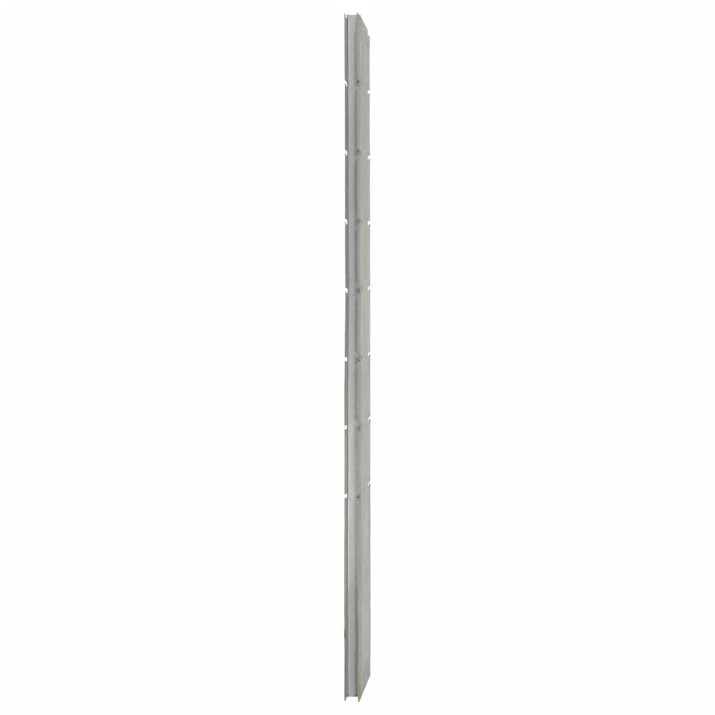 Vidaxl Schanskorfpaal 200 cm de acero galvanizado de plata de color