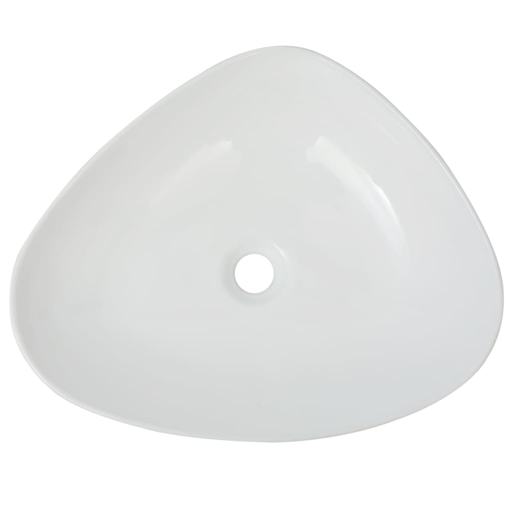 Vidaxl Washbasin Triangular White 50.5x41x12 cm Cerámica