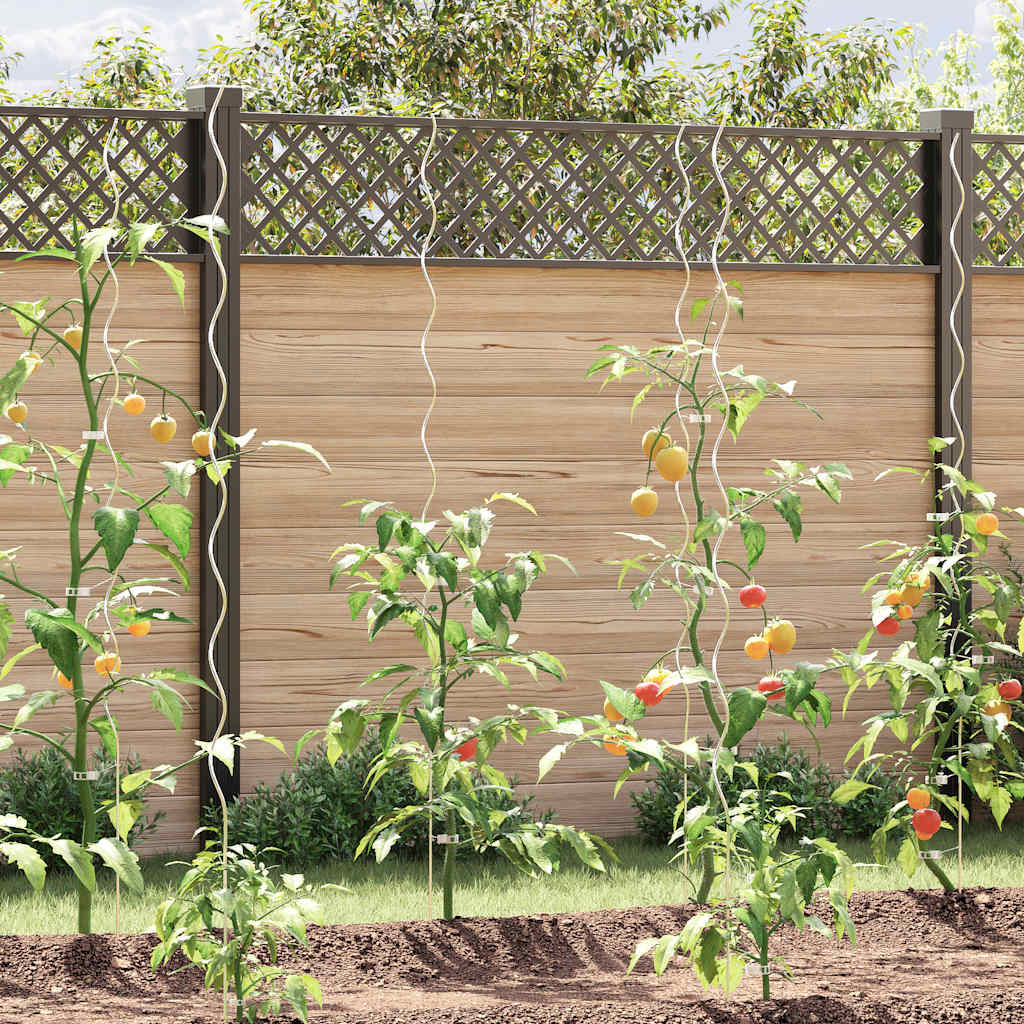 Vidaxl Plain Stick Spiral 170 cm Acciaio zincato 5 m