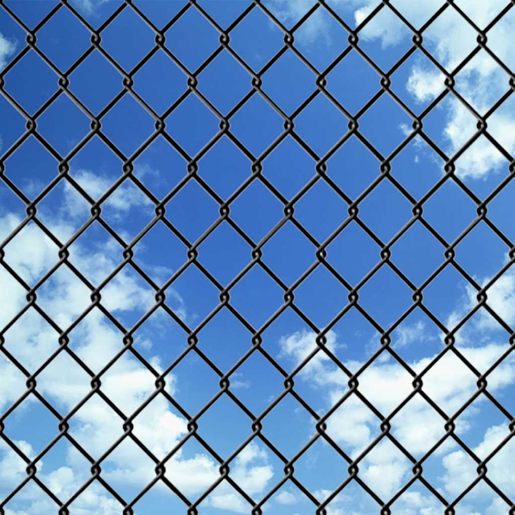 Vidaxl Mesh Fence 15x1,5 m in acciaio grigio