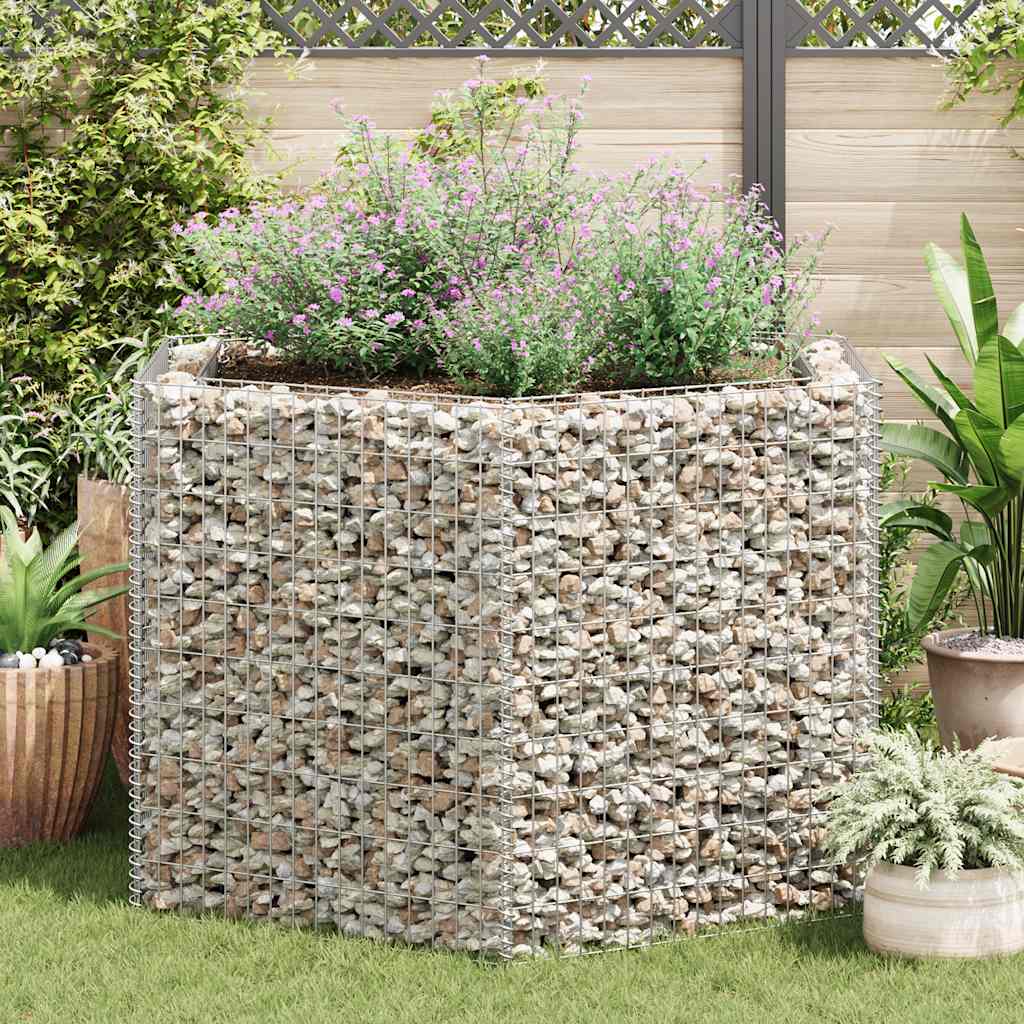 Vidaxl Gabion Plantador Insentado Hexagonal 160x140x100 cm