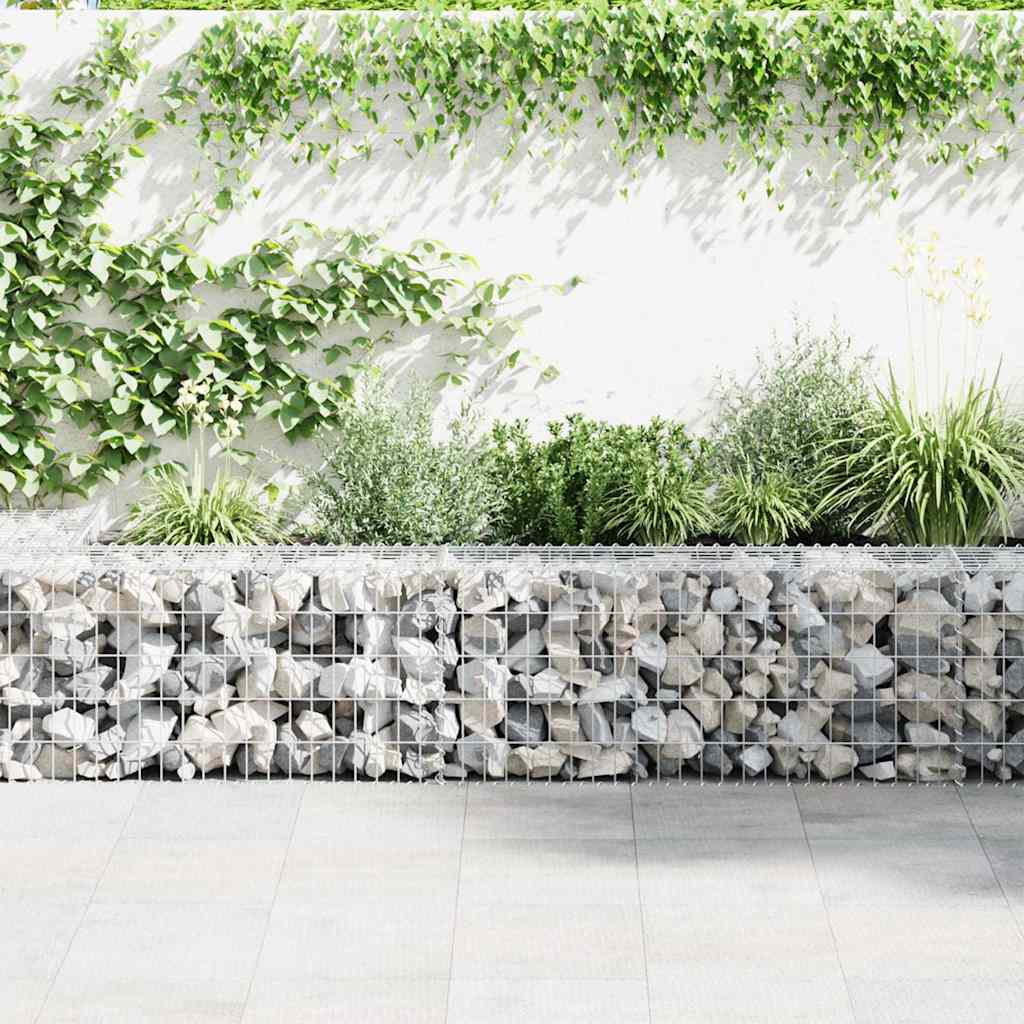 Canasta de gabion vidaxl 100x50x50 cm de acero galvanizado