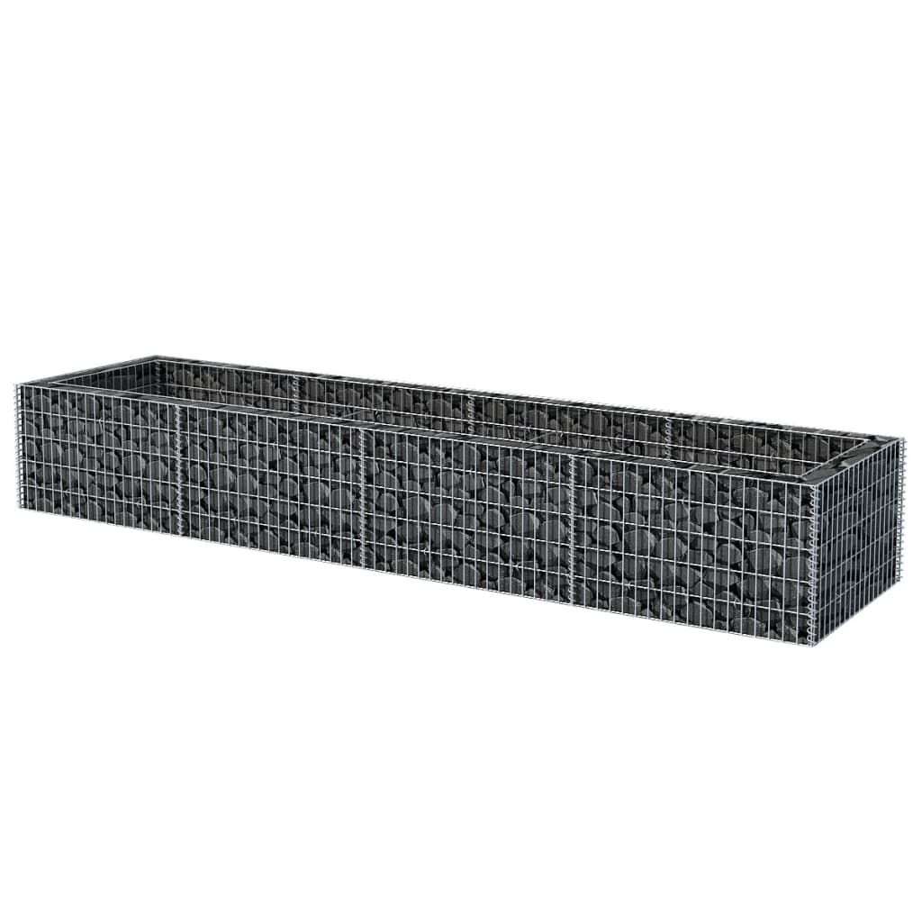 Vidaxl Gabion Planning Box elevada 360x90x50 cm de acero