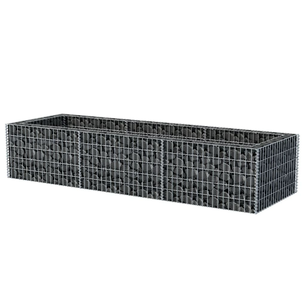 Vidaxl Gabion Planning Box elevada 270x90x50 cm de acero