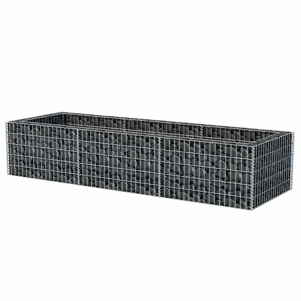 Vidaxl Gabion Planning Box elevada 270x90x50 cm de acero