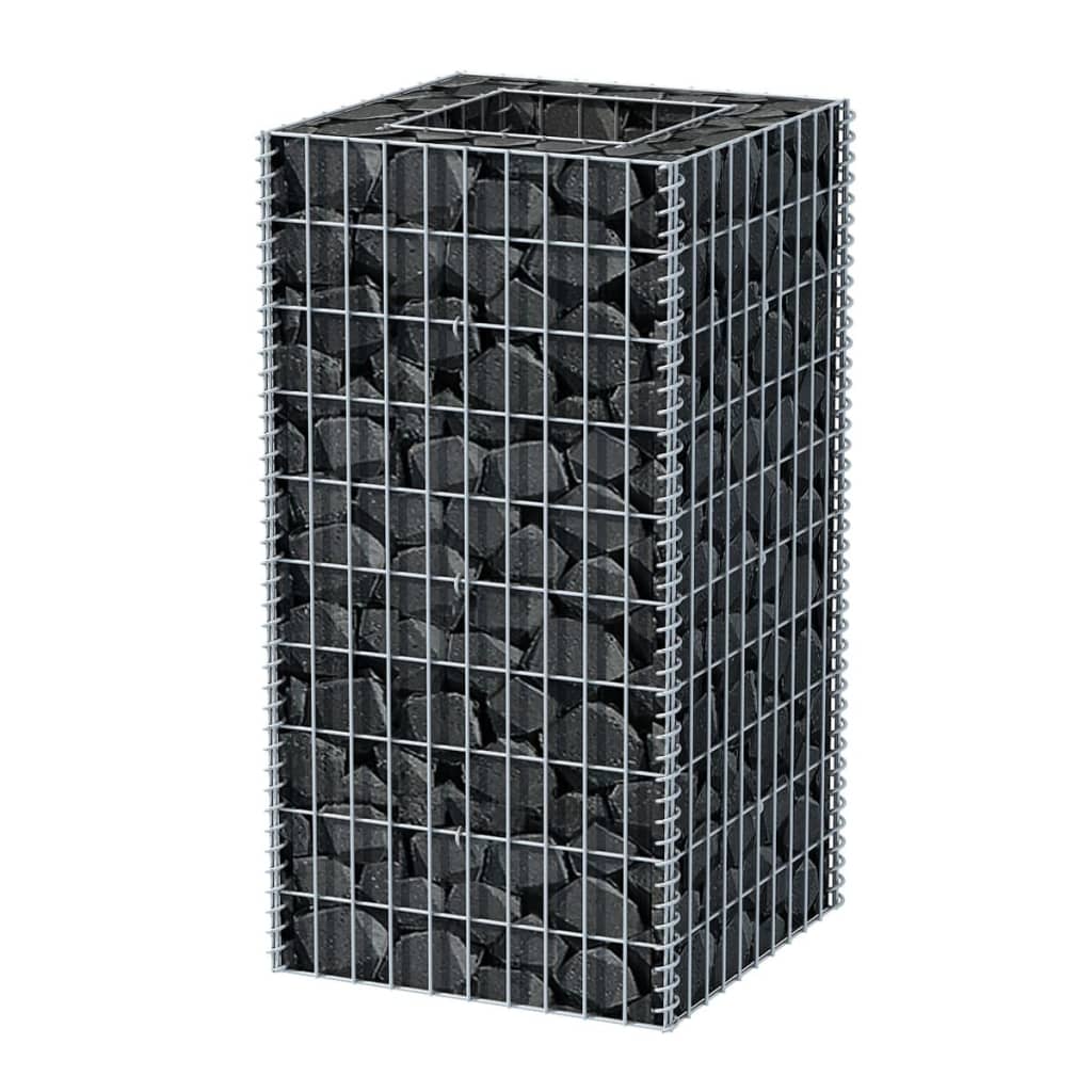Vidaxl Gabion Planning Box elevada 50x50x100 cm de acero
