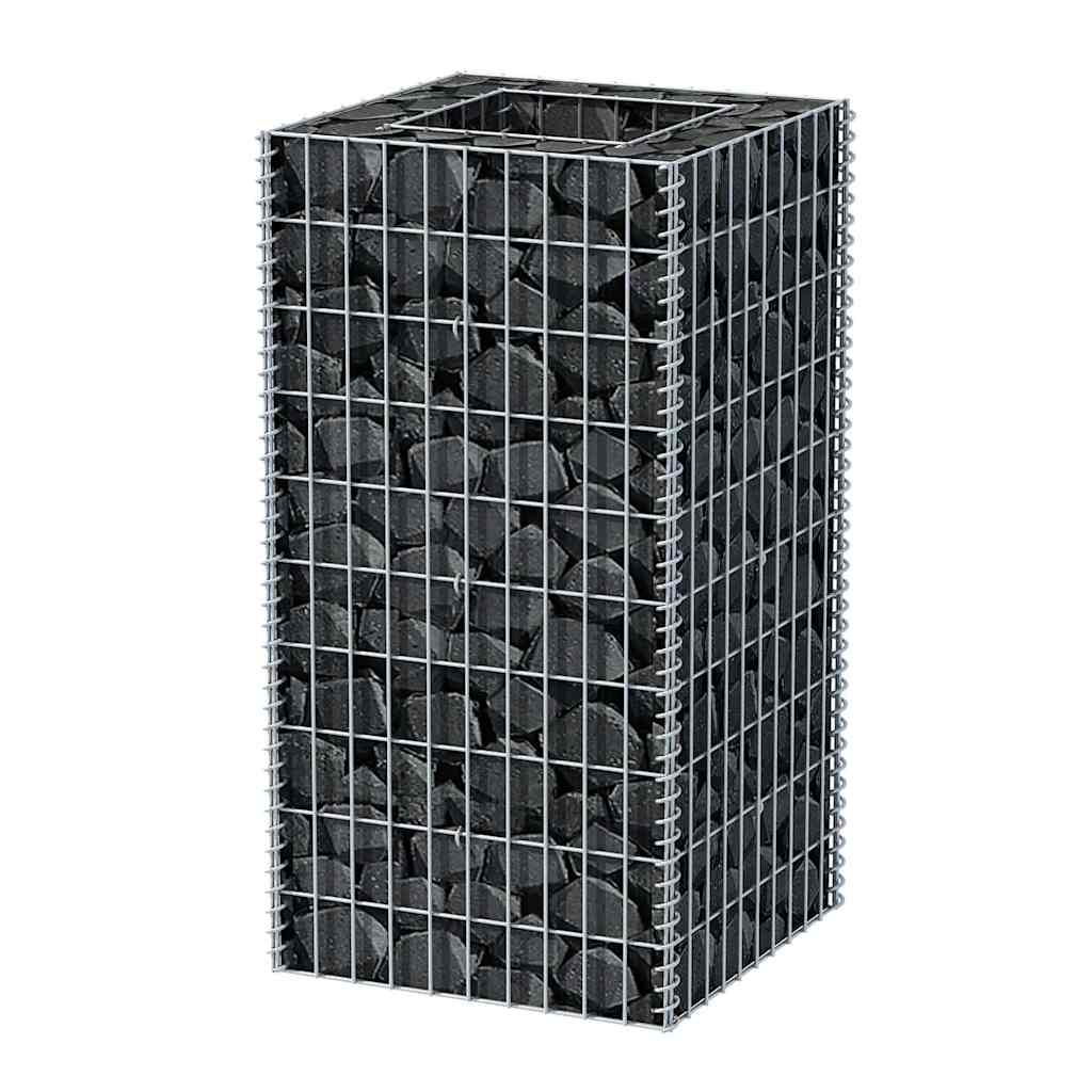 Vidaxl Gabion Planning Box elevada 50x50x100 cm de acero