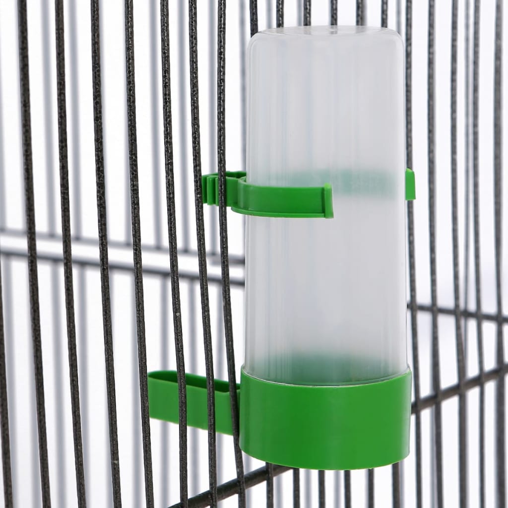 Vidaxl Bird Cage 54x54x146 cm in acciaio nero