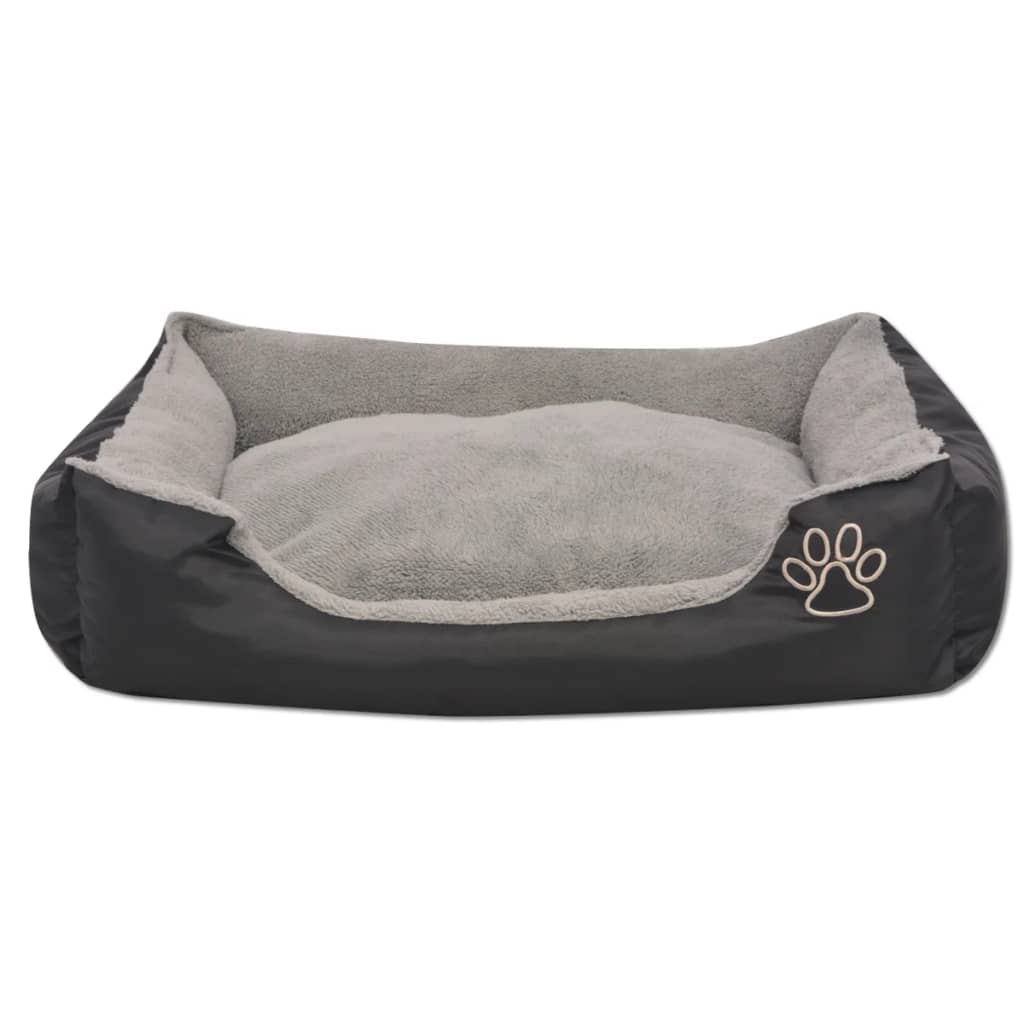 Vidaxl Dog Letto con cuscino imbottito dimensione m nero