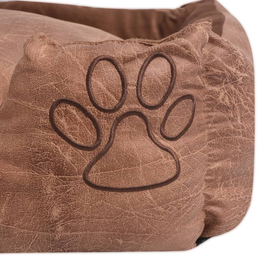 Cuscino per letto per cani vidaxl PU PETTA PE-ART Dimensione m beige