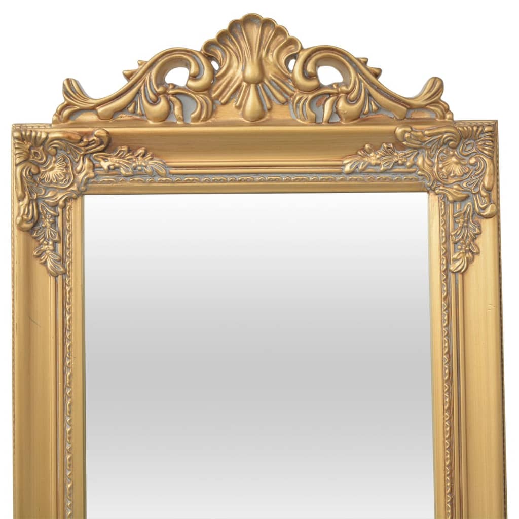 VIDAXL Specchio distaccato barocco 160x40cm oro