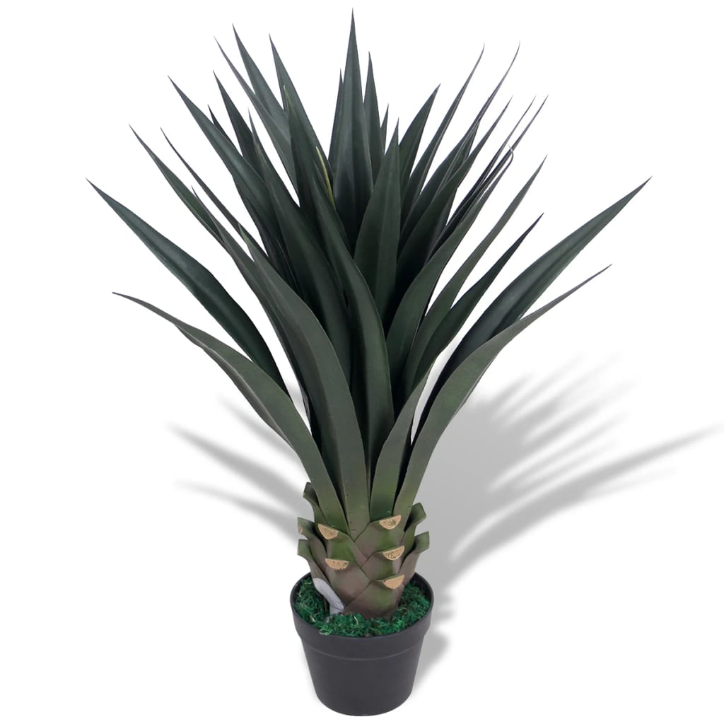 Vidaxl Art Yucca Plant con pentola 85 cm verde