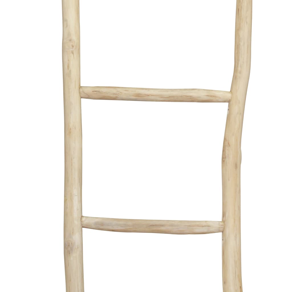 Vidaxl asciugamano la scala con 5 sport 45x150 cm in legno di teak