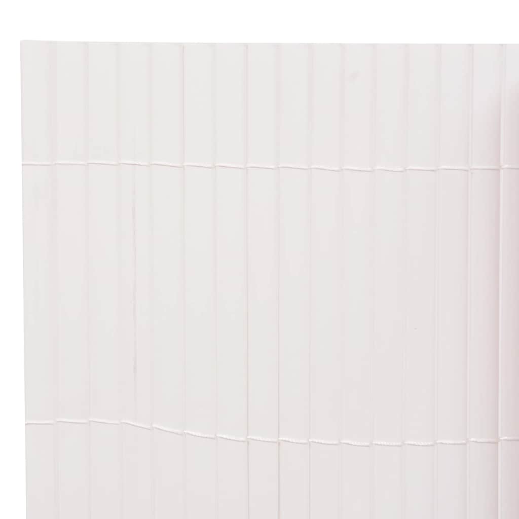 VIDAXL GARDEN SECCING DOPPIO -LASSIDE 90x500 cm bianco