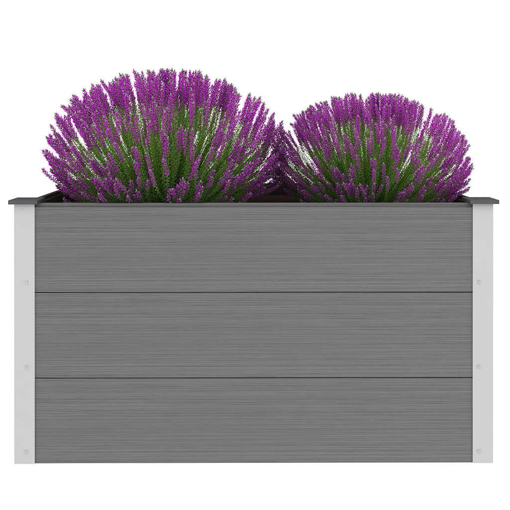 Plantador Vidaxl elevado 100x50x54 cm HKC Gray