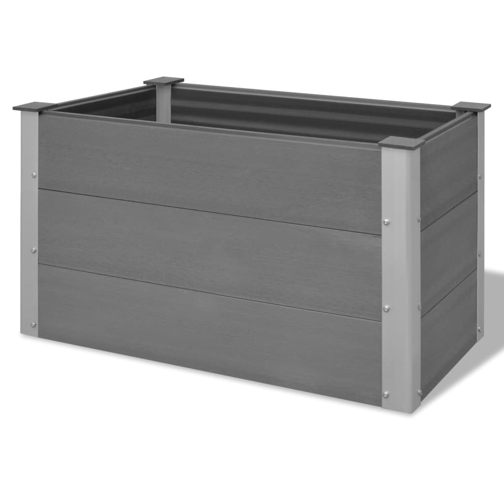 Plantador Vidaxl elevado 100x50x54 cm HKC Gray