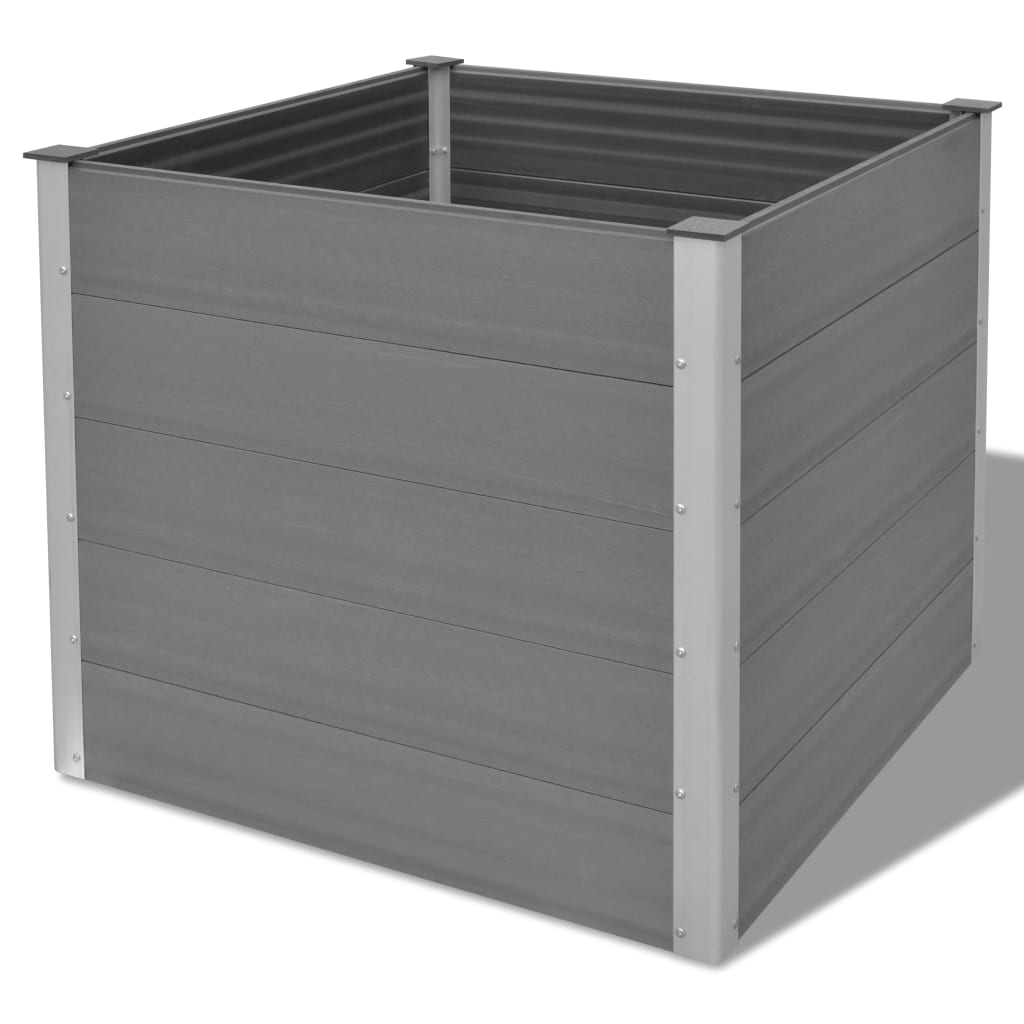 Vidaxl Planning Box elevado 100x100x91 cm HKC Gray