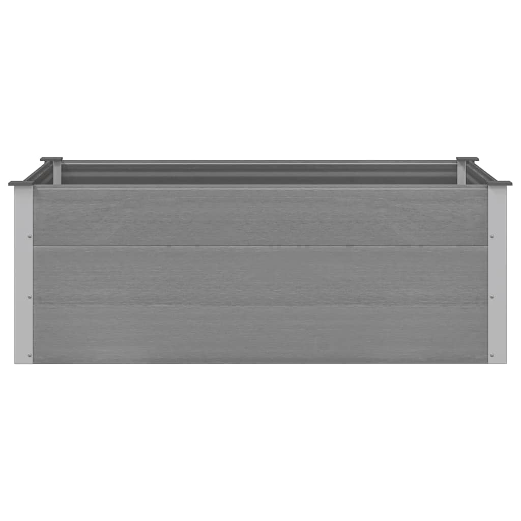 Vidaxl plantenbak verhoogd 150x100x54 cm hkc grijs