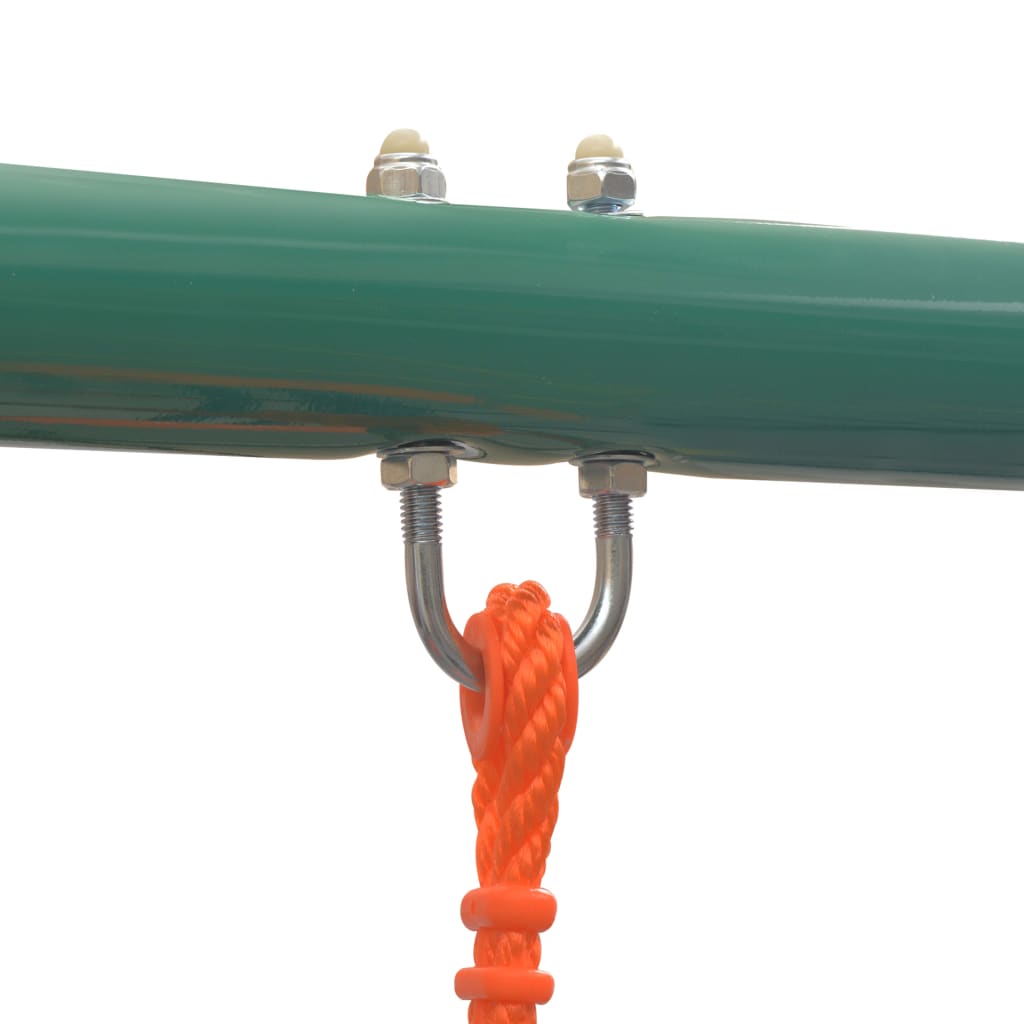 Vidaxl Swings Set with Slide e 3 sedili arancione