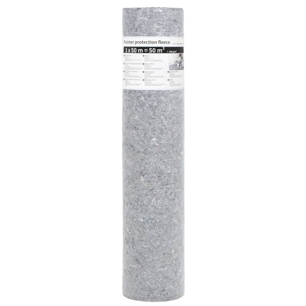 Vidaxl Painting Vlie anti-slip 50 m 280 g m² grigio