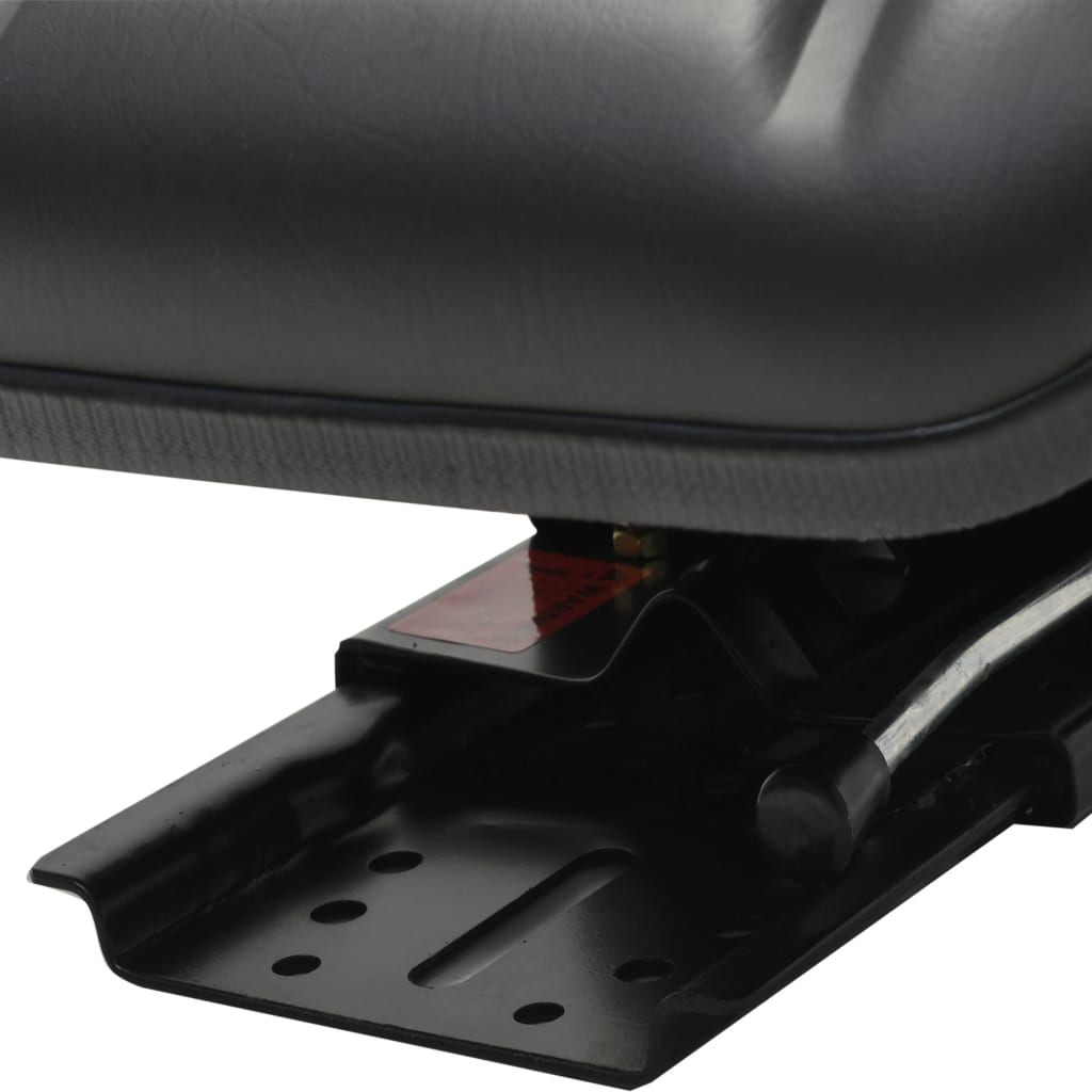 Sedia da trattore Vidaxl con sospensione nera