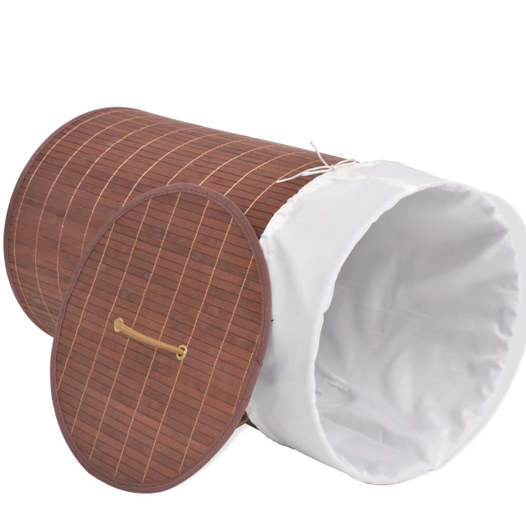 Vidaxl Laundry Ceste intorno a Bamboo Brown