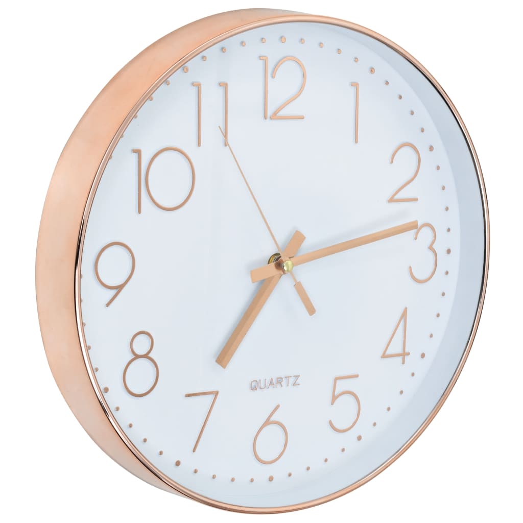 Vidaxl Wall Clock 30 cm rosé oro