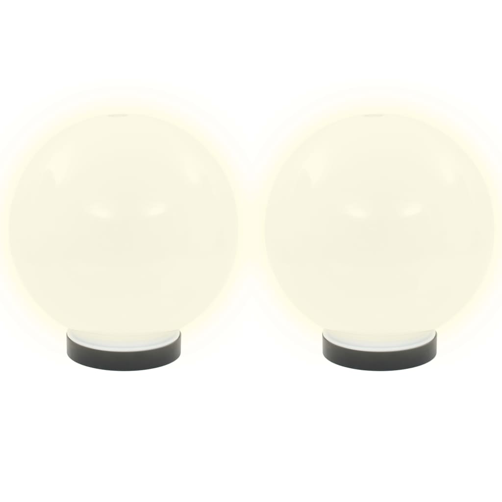 Lampade a lampadina a LED Vidaxl 2 pezzi round 20 cm PMMA