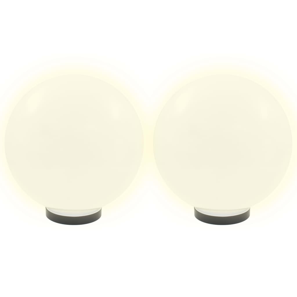 Lampade a lampadina a LED Vidaxl 2 pezzi round 30 cm PMMA