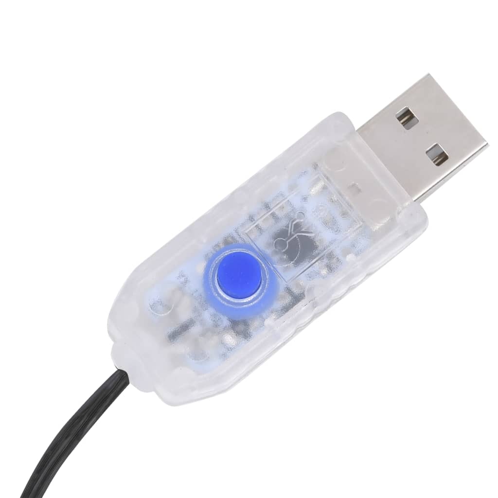 Cable de luz Vidaxl 400 LED para dentro y fuera de 40 m de blanco frío