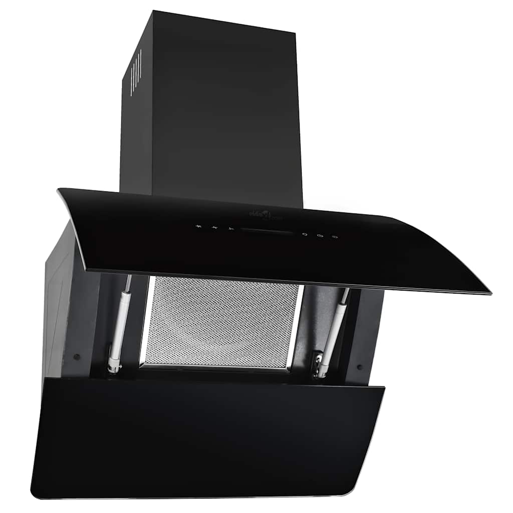Vidaxl Wall Extractor Hood 756 m³ u 60 cm de acero inoxidable negro