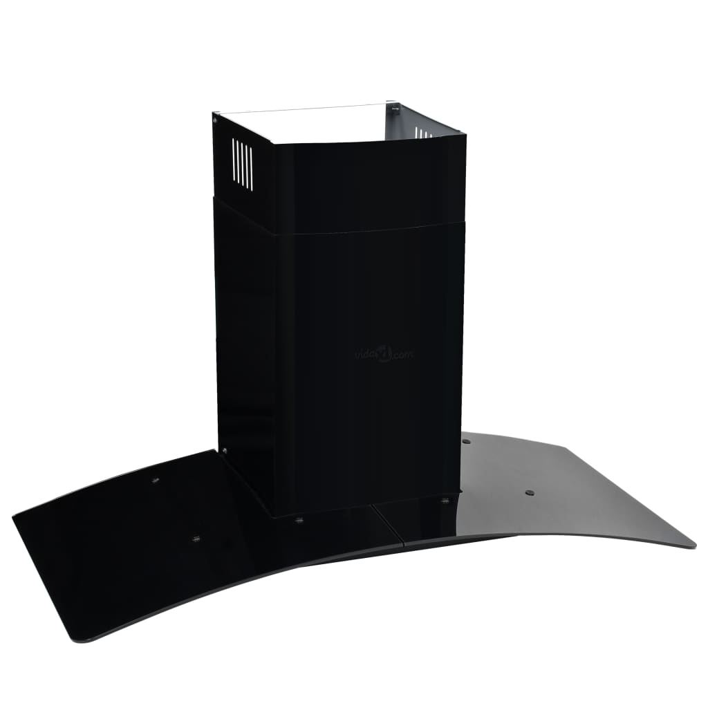 Cappuccio di estrattore per pareti Vidaxl 756 m³ U 90 cm in acciaio inossidabile nero