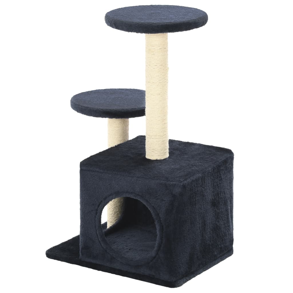 Vidaxl Cat Grakeding Post con graffi di sisal 60 cm blu scuro