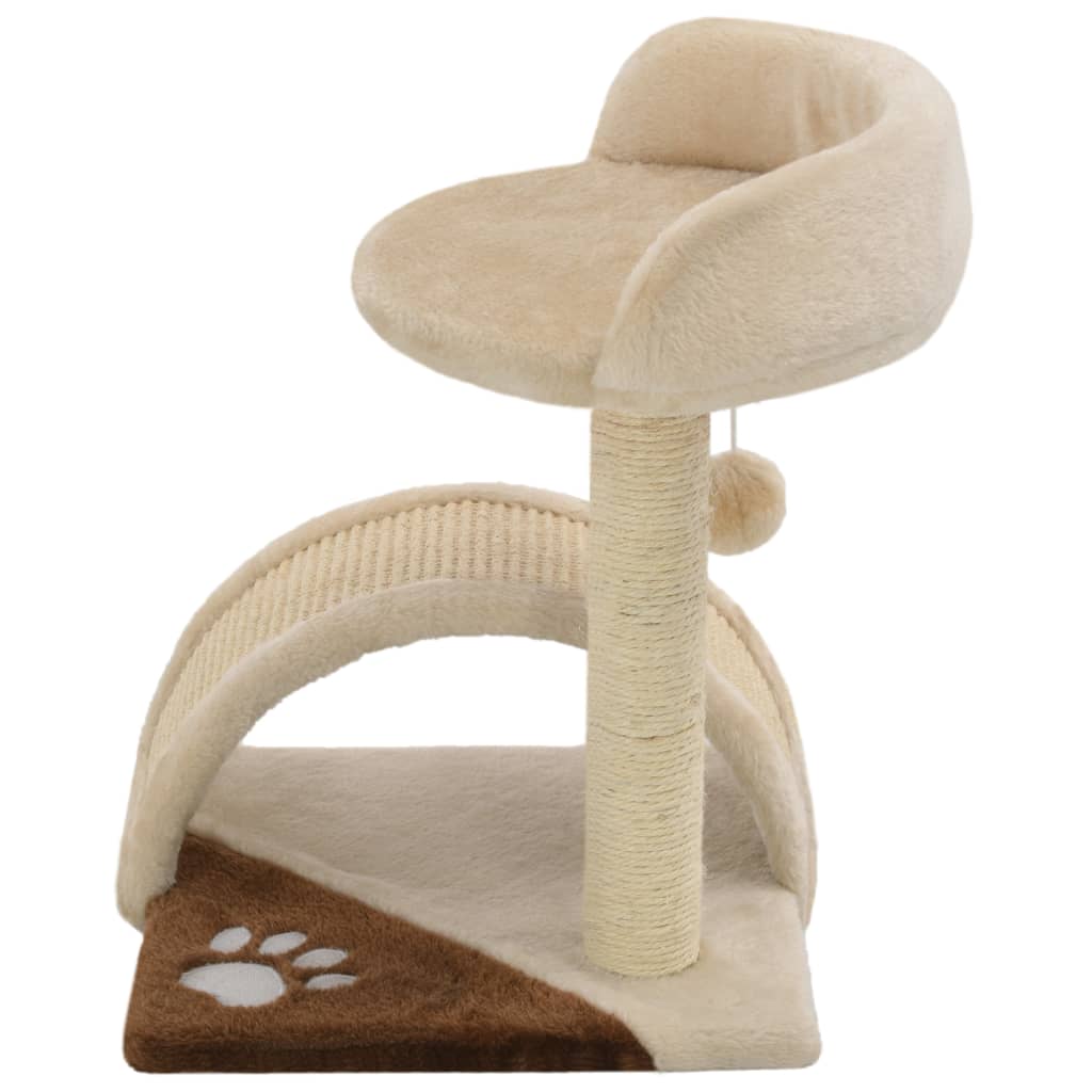 Vidaxl Cat Grakeding Post con sisal graffiaggio post 40 cm beige e marrone