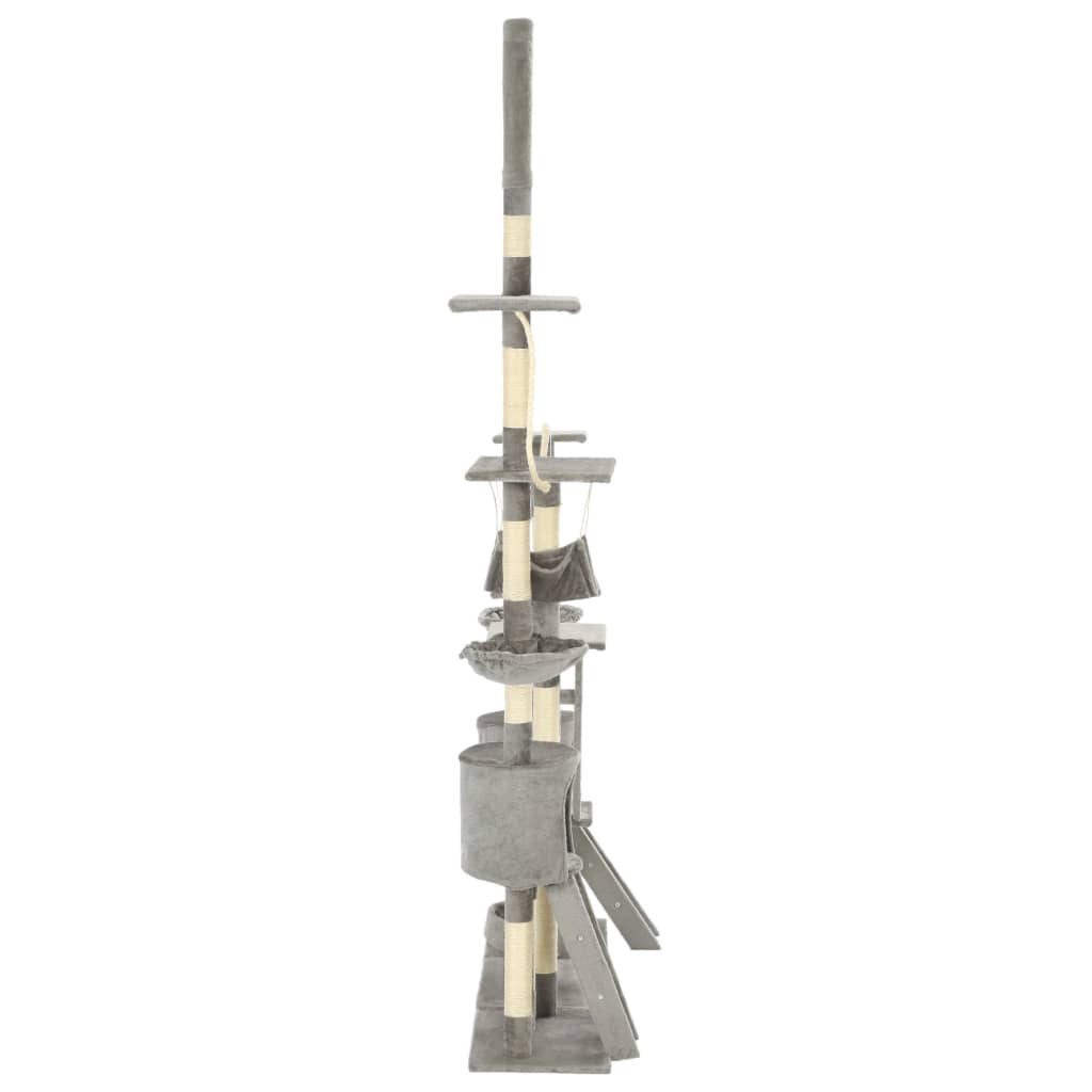 Vidaxl Cat rasking Post con graffi di sisal 230-250 cm grigio