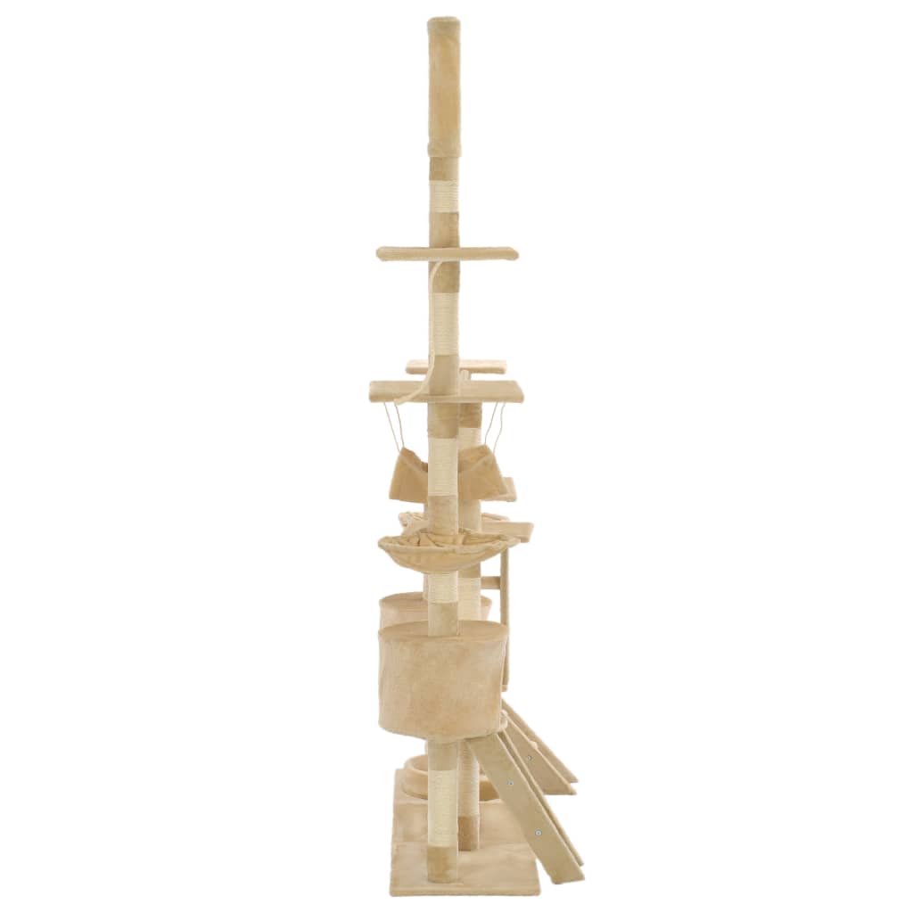 Vidaxl Cat Grakeding Post con graffi di sisal 230-250 cm beige