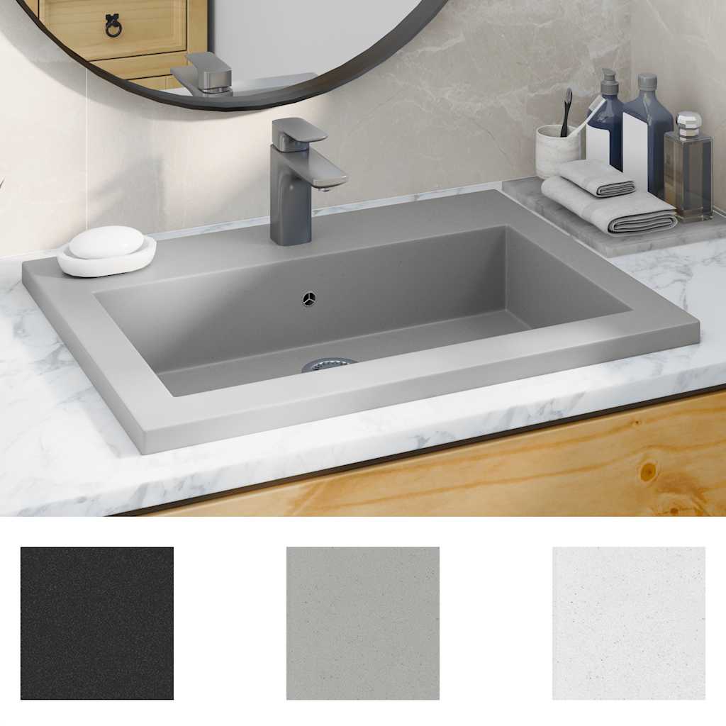 Vidaxl Washbasin 600x450x120 mm Granite