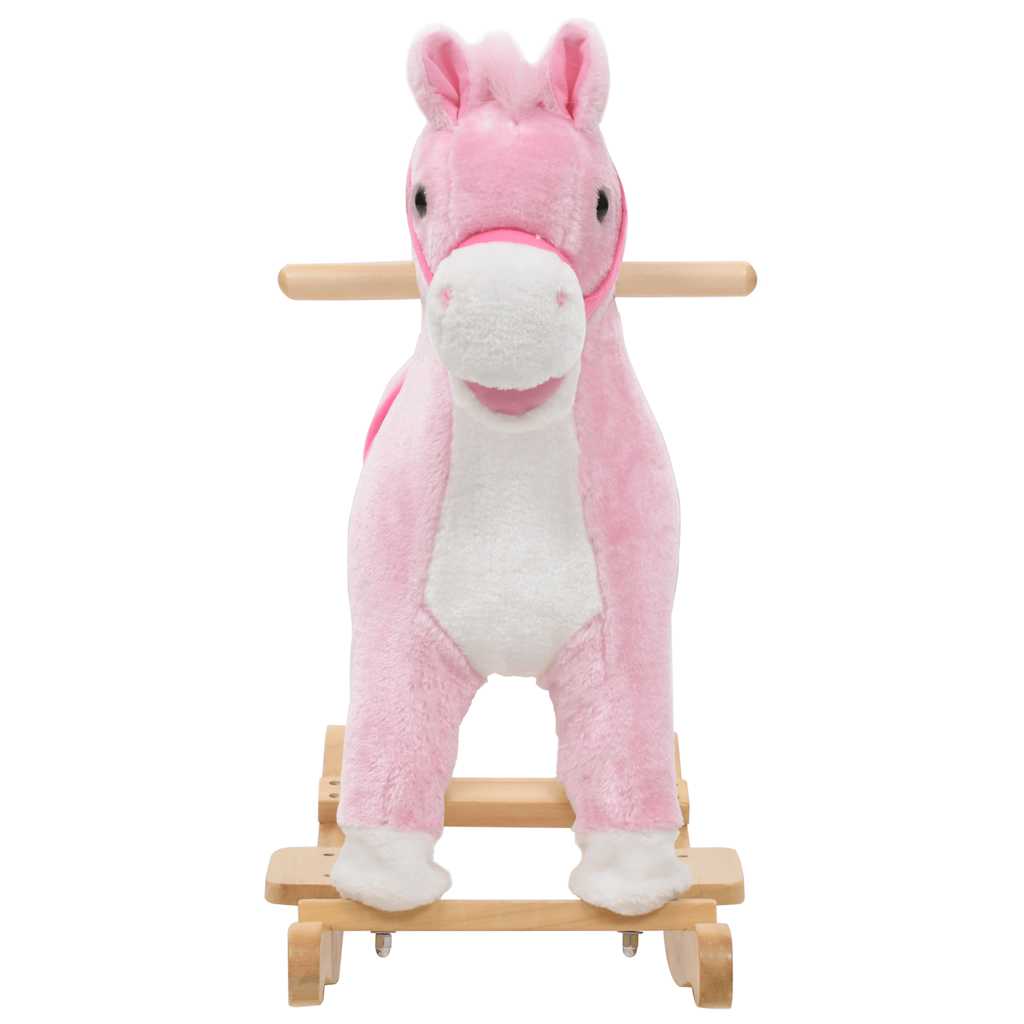 Vidaxl Hobbeldier Horse 65x32x58 CM Plush Pink