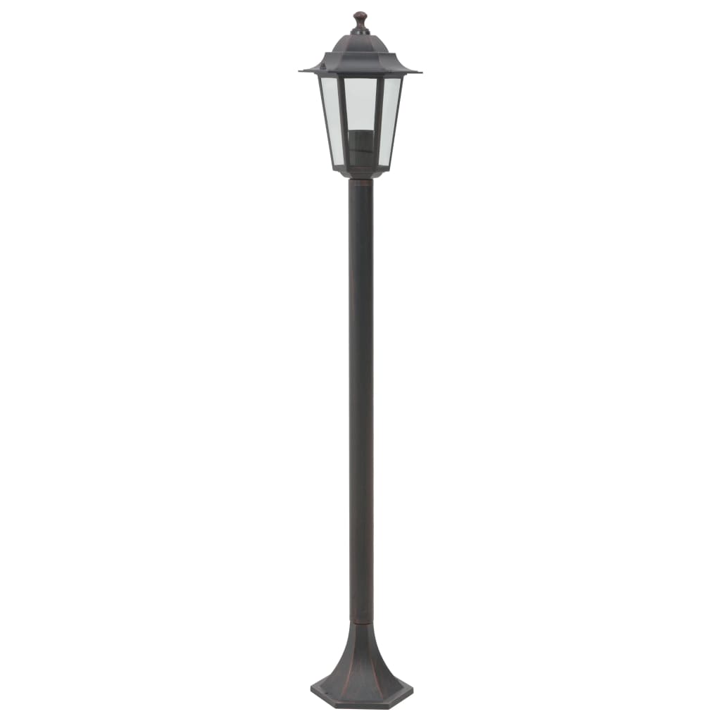 Vidaxl Piccolo l'illuminazione per il giardino E27 110 cm Aluminio Bronzo 6 pezzi