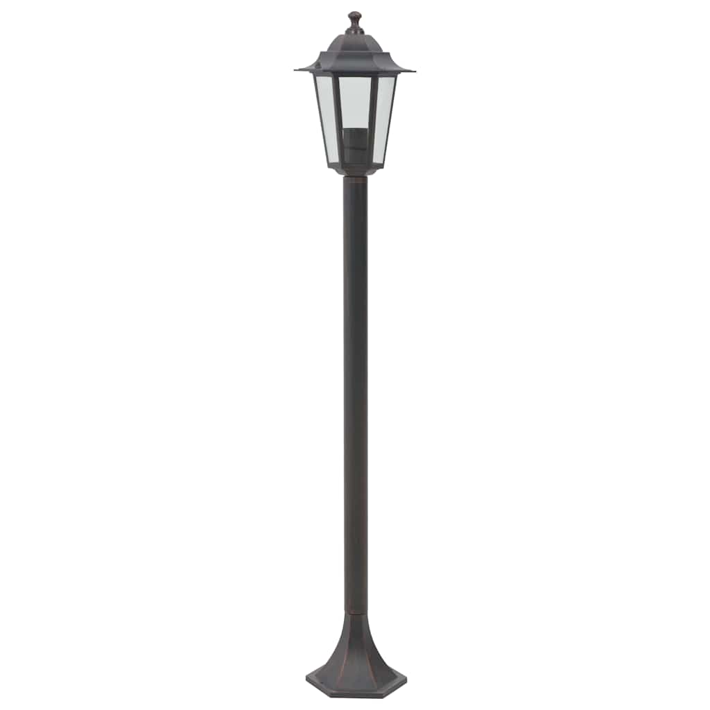 Vidaxl Piccolo l'illuminazione per il giardino E27 110 cm Aluminio Bronzo 6 pezzi