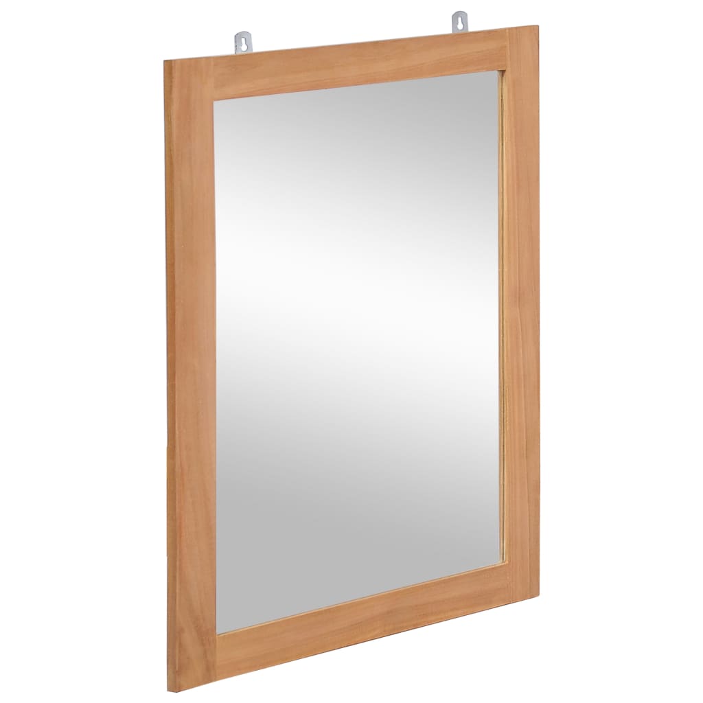 Specchio da parete Vidaxl 50x70 cm Teak solido