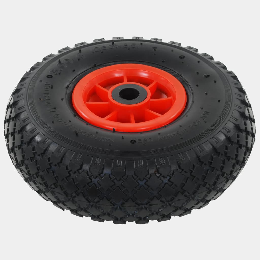 Ruote per camion a mano Vidaxl 4 pezzi 3.00-4 (245x82) gomma