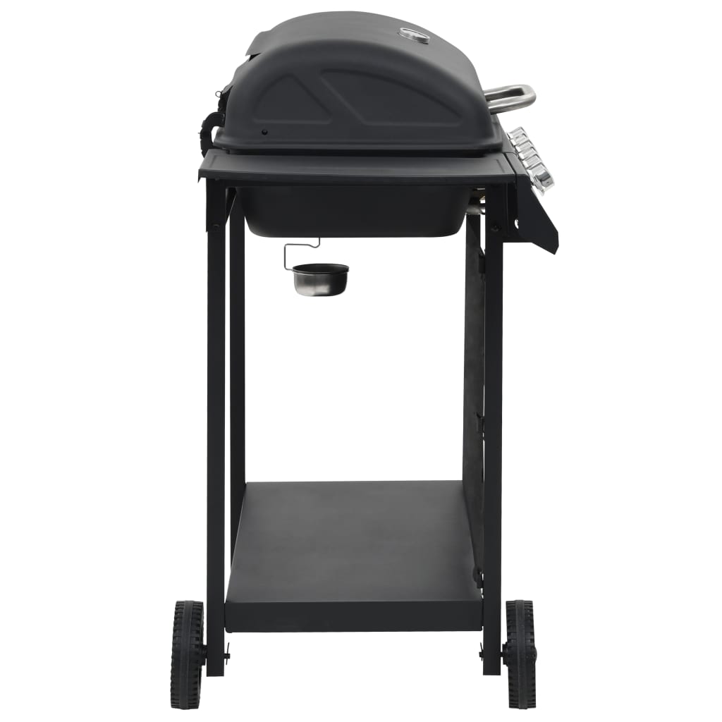 Barbecue a gas Vidaxl con 6 zone di cottura in acciaio nero